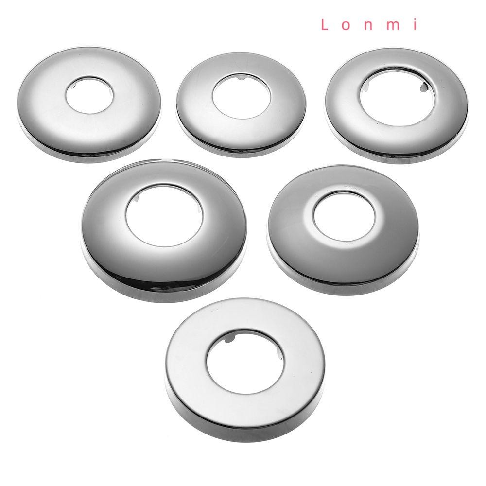 LONMI ฝาครอบตกแต่งก๊อกน้ํา Chrome Wall Flange Faucet Decor