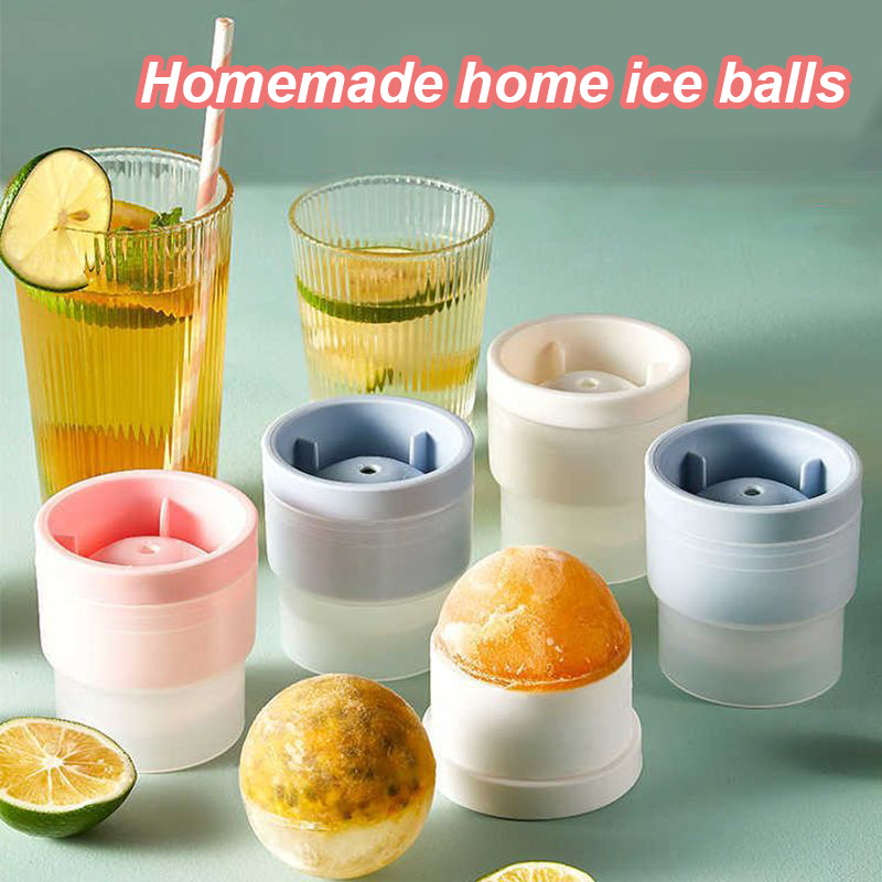 Stackable Round Ice Puck Mould วิสกี้ Ice Mould Round Ice Cube Easy Release Cube สําหรับค็อกเทล, เครื่องดื่ม, ชา, กาแฟ, วิสกี้ Puck Machine Mould
