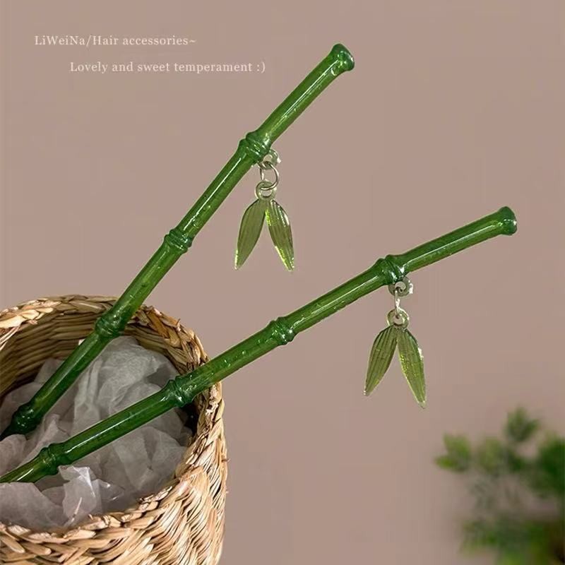 ตัวหนีบผมแบบเรโทรทำจากไม้ไผ่ สำหรับHanfuและCheongsam อุปกรณ์เสริมคุณภาพสูง - รูปที่ 3