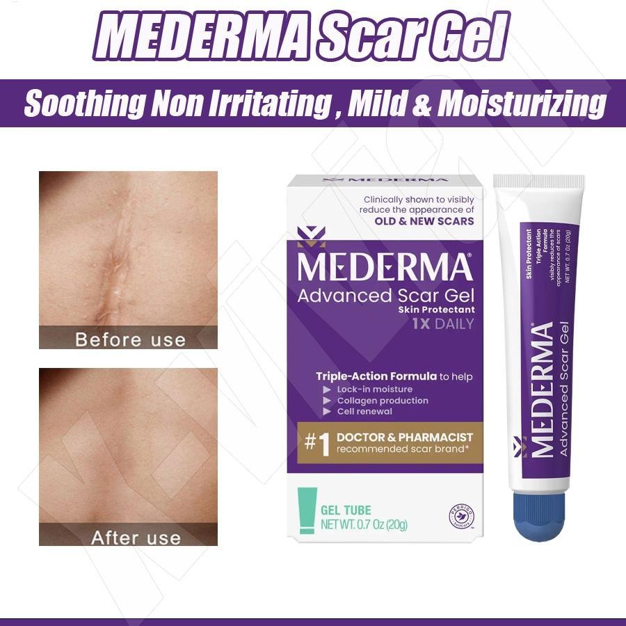 Mederma Advanced Scar Gel Skin Protectant ลดอาการปรากฏของ Old & New Scars Long-Term Scar Care wheqen