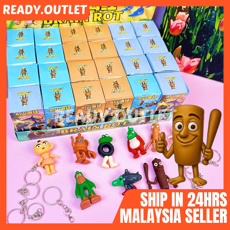 24PCS Trralero Tralala Tung Tung Sahur พวงกุญแจกล่องตาบอดสมอง Rot จี้ของสะสมของเล่น Mystery AIyama海经