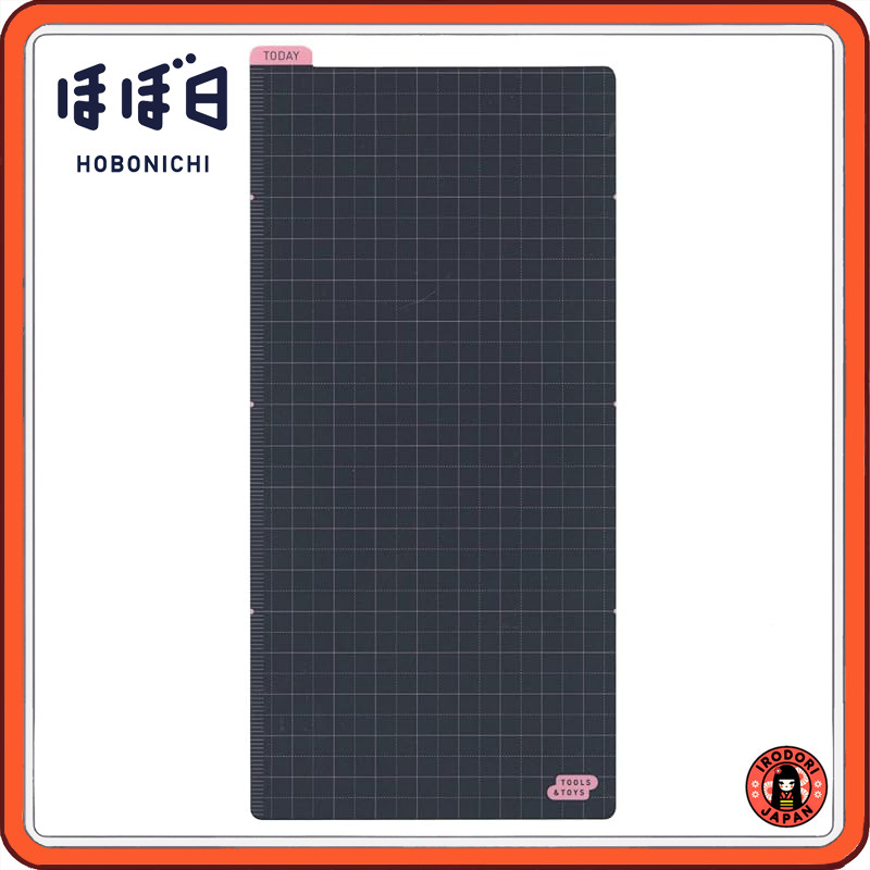 Hobonichi Techo A5 Clear Cover Navy x Pink for Weeks Size Planner Accessory