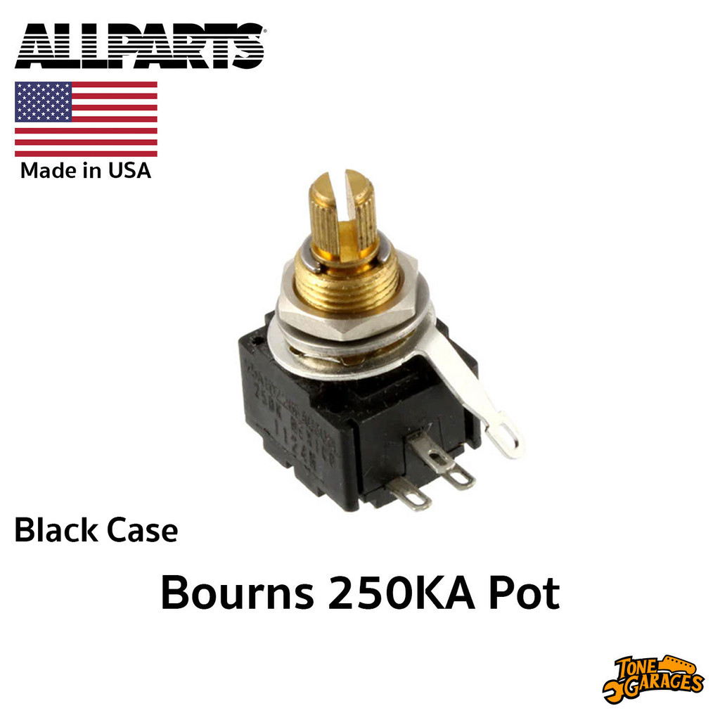 ALLPARTS Bourns 250KA Audio Pot Black Case ออดิโอ พ็อต Made in USA