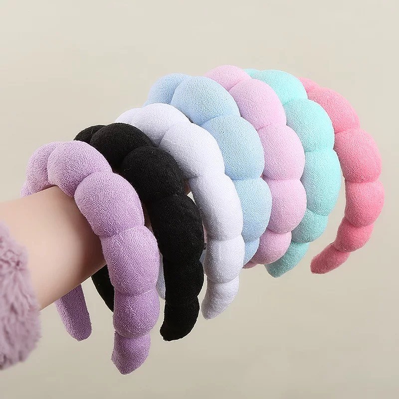 ที่คาดผมฟองน้ำ สีพื้นมาใหม่ พร้อมส่ง