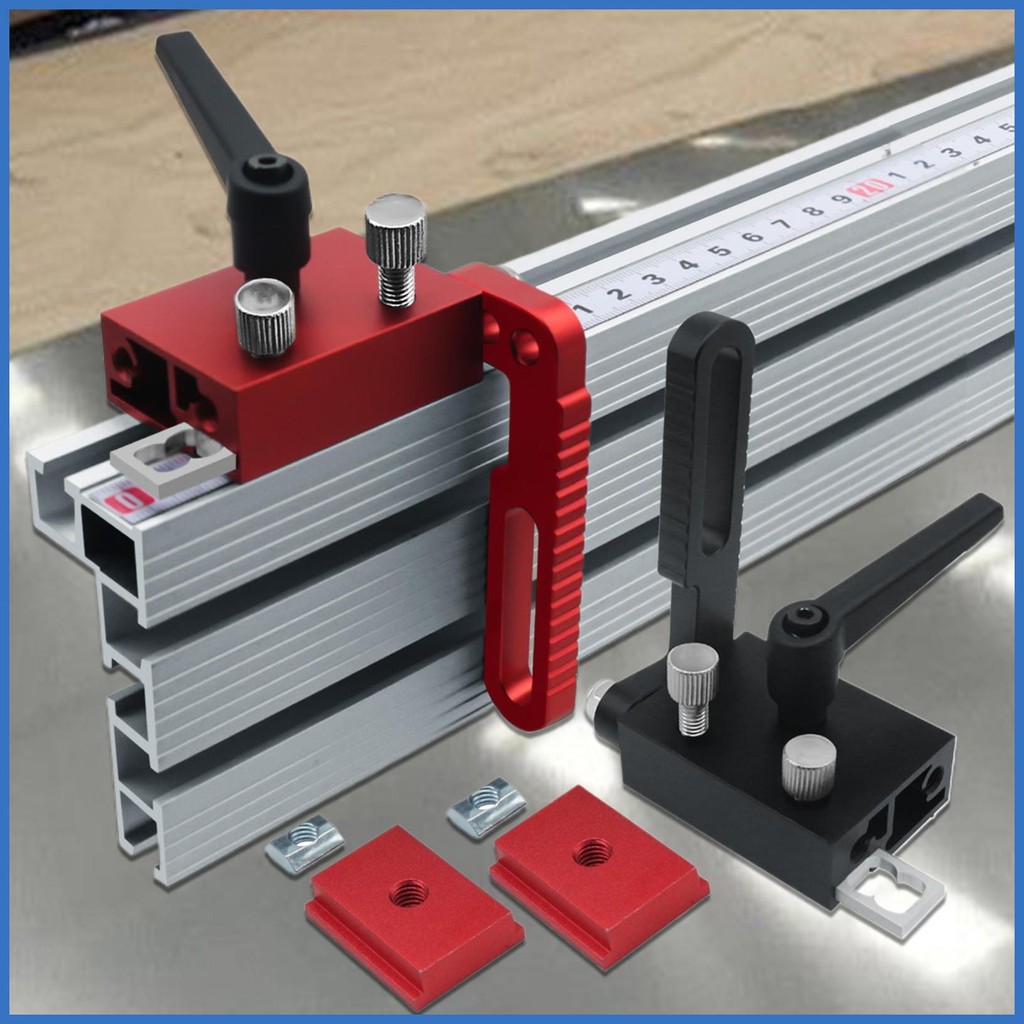 Track Stop 75 ประเภท 75 อลูมิเนียมปรับรั้ว Miter Stop Block T Slot Limit อุปกรณ์สําหรับตารางอุปกรณ์เ