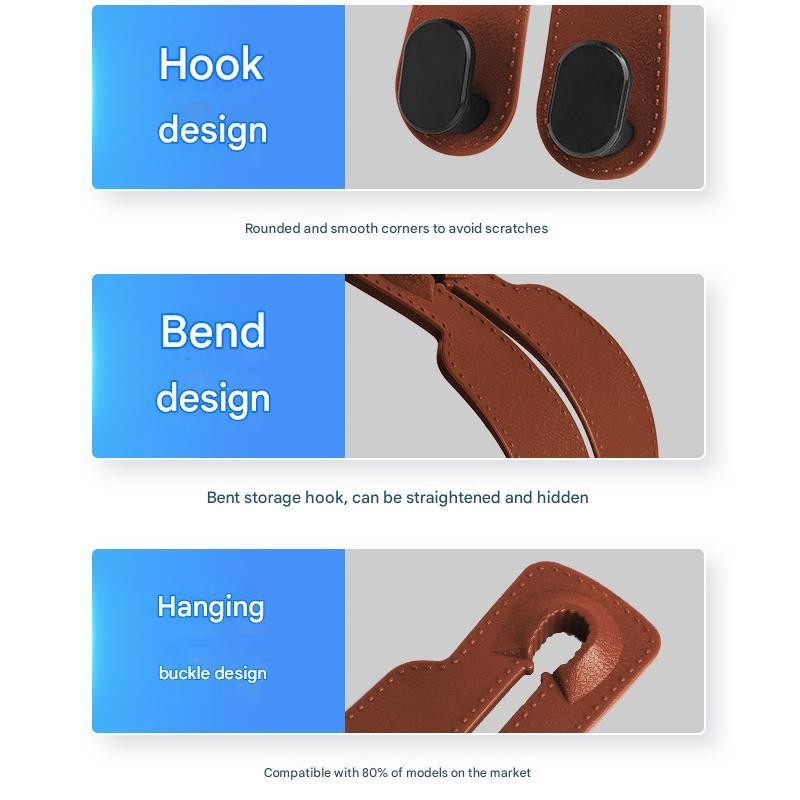 Mazda รถเบาะหลัง Hook Double Hook ที่นั่งด้านหลังมัลติฟังก์ชั่แขวนสําหรับ MAZDA 2 3 CX5 CX30 CX8 CX3 Mazda2 6 5 CX9 BT50 - รูปที่ 6