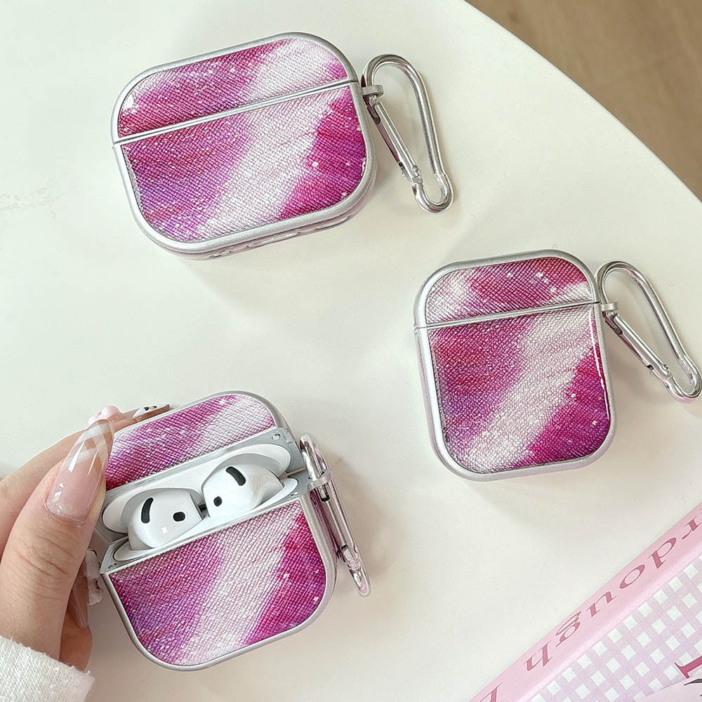 กรณีสีม่วงสําหรับ Samsung Galaxy Buds 3 Pro Buds3 หูฟังสําหรับ AirPods 1 2 3 4 Pro 2 Pro2 กรณีกันกระ
