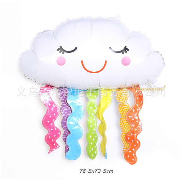 ส่งไว ลูกโป่งฟอยล์ รุ้ง ก้อนเมฆ พระอาทิตย์ balloon รูปที่ 7
