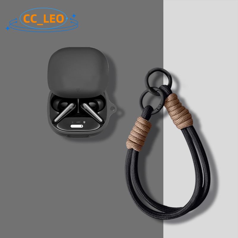 for Anker Soundcore Liberty 4 Pro Silicone Soft Case Lanyard Pendant Suitable for Soundcore Liberty 