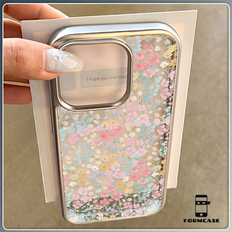 ความรู้สึกขั้นสูง จัดส่งจากประเทศไทย ดอกไม้for iPhone เคสไอโฟน 13 12 11 PRO MAX 16 15 14 X XS MAX XR 7/8PLUS หรูหรา