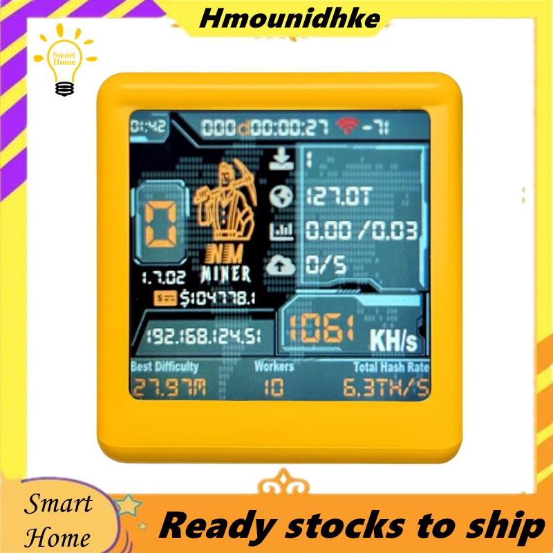 สมาร์ททีวี Nerdminer V2 NM ESP32 BTC SOLO Lotterys Miner 1060/S Hashrate Low Power Silent Operation 