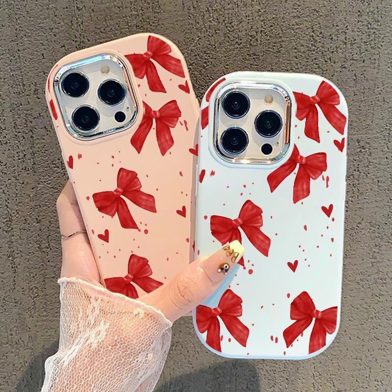 กรณี Hp สําหรับ IQOO U5x Z7i Z9 5G Z9X 5G ซิลิคอน Simple ผีเสื้อริบบิ้น Silver Chrome เลนส์ Kesing