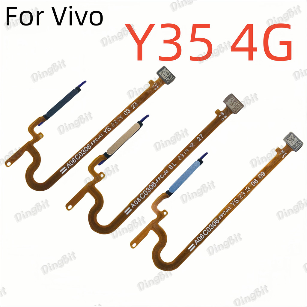 สําหรับ Vivo Y35 4G พิมพ์นิ้วมือเซ็นเซอร์ลายนิ้วมือ Flex Cable อะไหล่