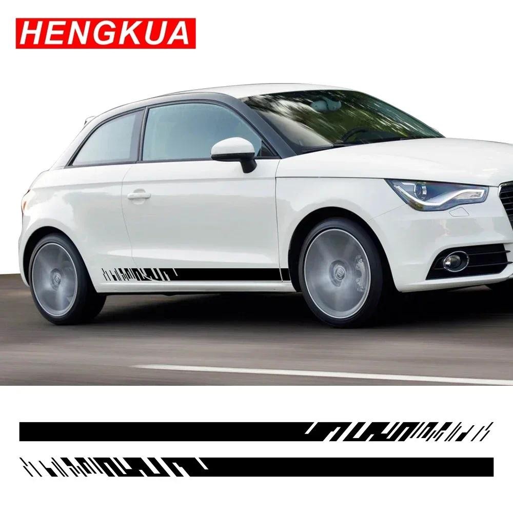 รถ Decal Racing Stripes สติกเกอร์ประตูไวนิลฟิล์ม Trims อุปกรณ์เสริมสําหรับ Audi A1 GB 8XF GBA Sportb