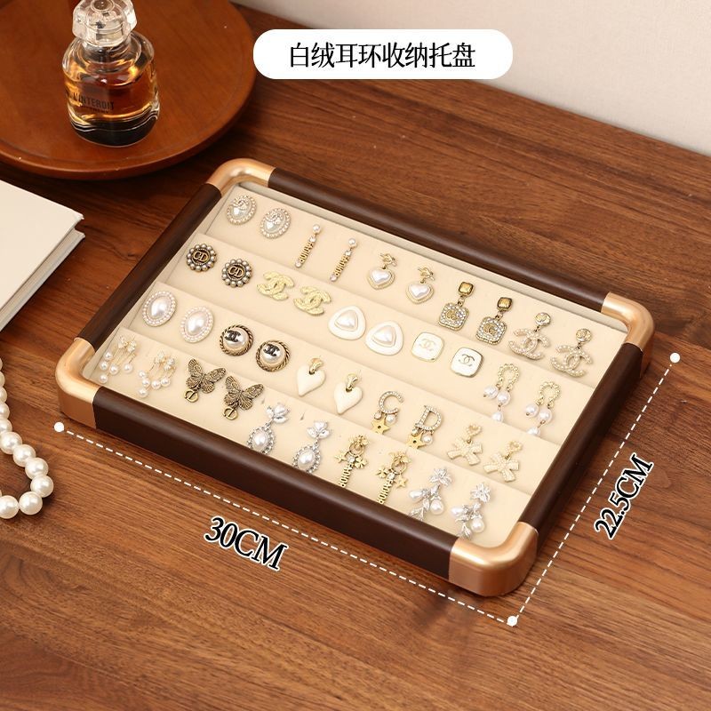 สร้อยข้อมือ เหวินหว่าน คริสตัลแสดงถาดลูกปัดสร้อยข้อมือสร้อยคอแสดงถาดต่างหูต่างหูแสดงถาดเก็บชั้นเก็บ 