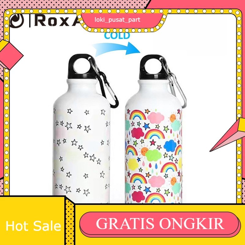 RoxArt Tumbler เปลี่ยนสีสแตนเลสฟิตเนสขวดน้ํา Rainbow 500ML