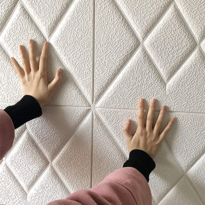 35cm Wallpaper ติดผนัง 3d พร้อมกาวในตัว | ตกแต่งผนัง-เพดาน | หรูหรา ติดง่าย ไม่ต้องใช้เครื่องมือ wallpaper