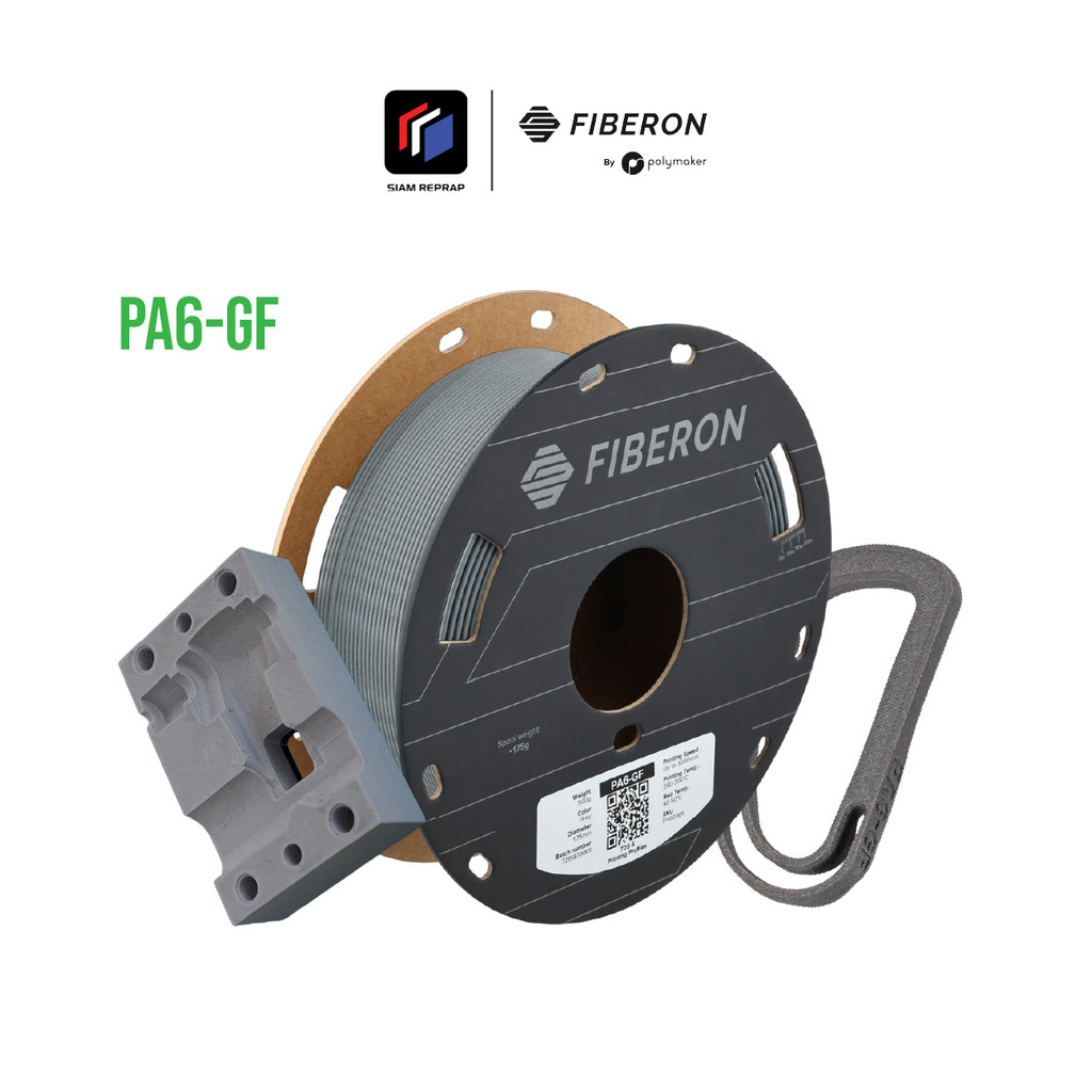 เส้น Fiberon™ PA6-GF25 เสริมใยแก้ว ทนร้อน 191 °C งานปริ้นแข็งแรง แม่นยำ เหมาะปริ้นอะไหล่เครื่องจักร