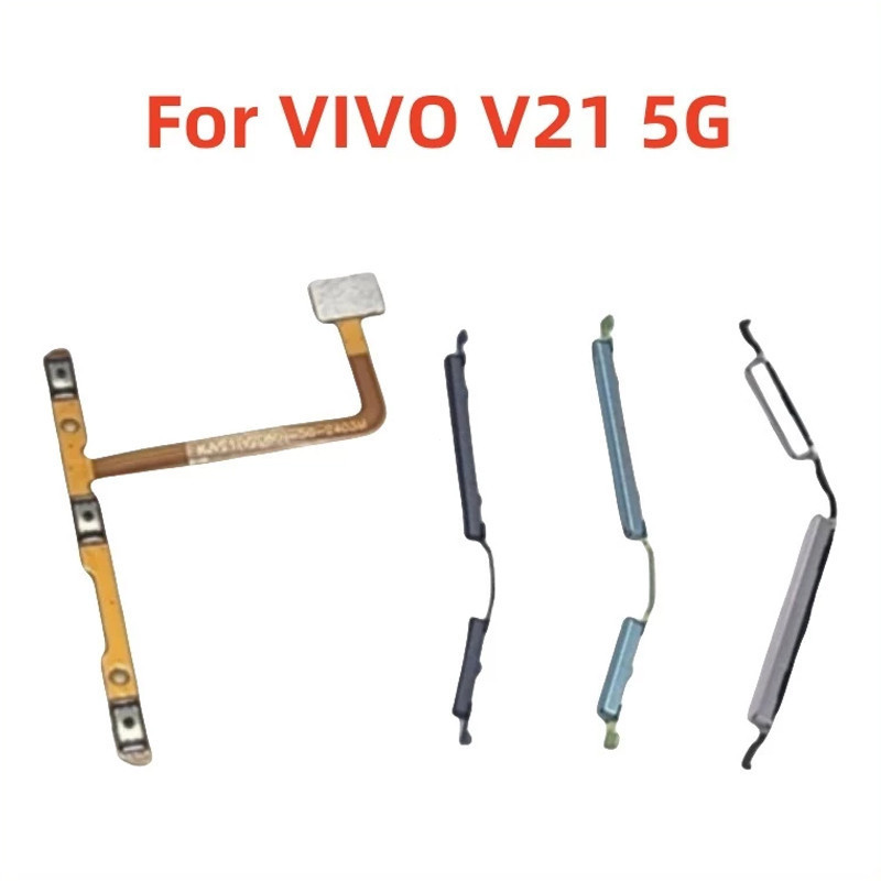 สําหรับ Vivo V21 5G เปิดสวิตช์ปิดเสียงปุ่มควบคุมระดับเสียงสายเคเบิล Flex