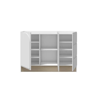 Koncept Furniture ตู้เตี้ย PLAY รุ่น NORDIS สีขาว (140X40X95 ซม.) แบรนด์ KONCEPT FURNITURE