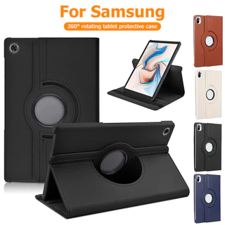 ลิ้นจี่ ลาย หมุนแบน เคส เคสแท็บเล็ตซัมซุง For Samsung Tab A9 A11 Plus A8 S9 S10 FE S7 S8 S6 A7 Lite 360°วัสดุอะคริลิ เคส