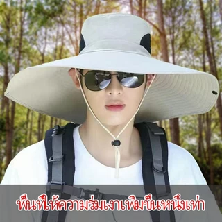 หมวกปีกกว้าง 15 ซม. กันแดด UV กันน้ำ พับเก็บได้ ลายพราง เหมาะสำหรับกิจกรรมกลางแจ้ง