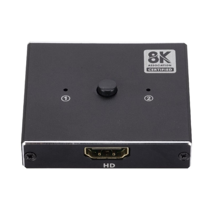QUU 2 In 1 Out 1 In 2 Out HDTV Video Splitter สําหรับจอภาพทีวีและอุปกรณ์สตรีมมิ่ง