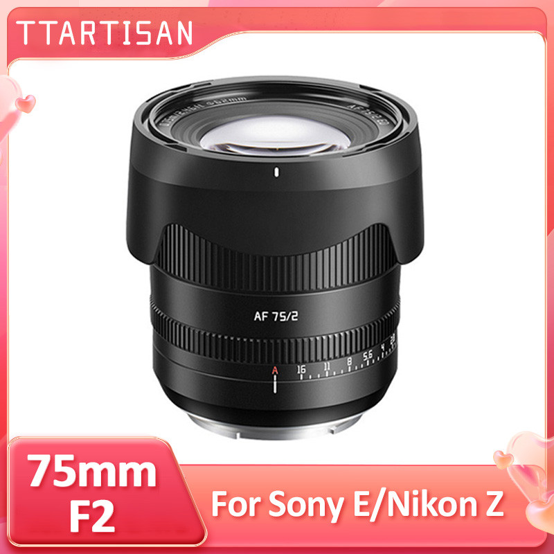 TTArtisan 75mm F2.0 AF Full Frame เลนส์ภาพรูรับแสงขนาดใหญ่สําหรับกล้อง Sony E Nikon Z