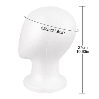 DIAOCTH หัวหุ่นโฟม, ขาตั้งแสดงวิกผมที่มั่นคงสีขาว, จอแสดงผล Headwear เครื่องประดับน้ําหนักเบา