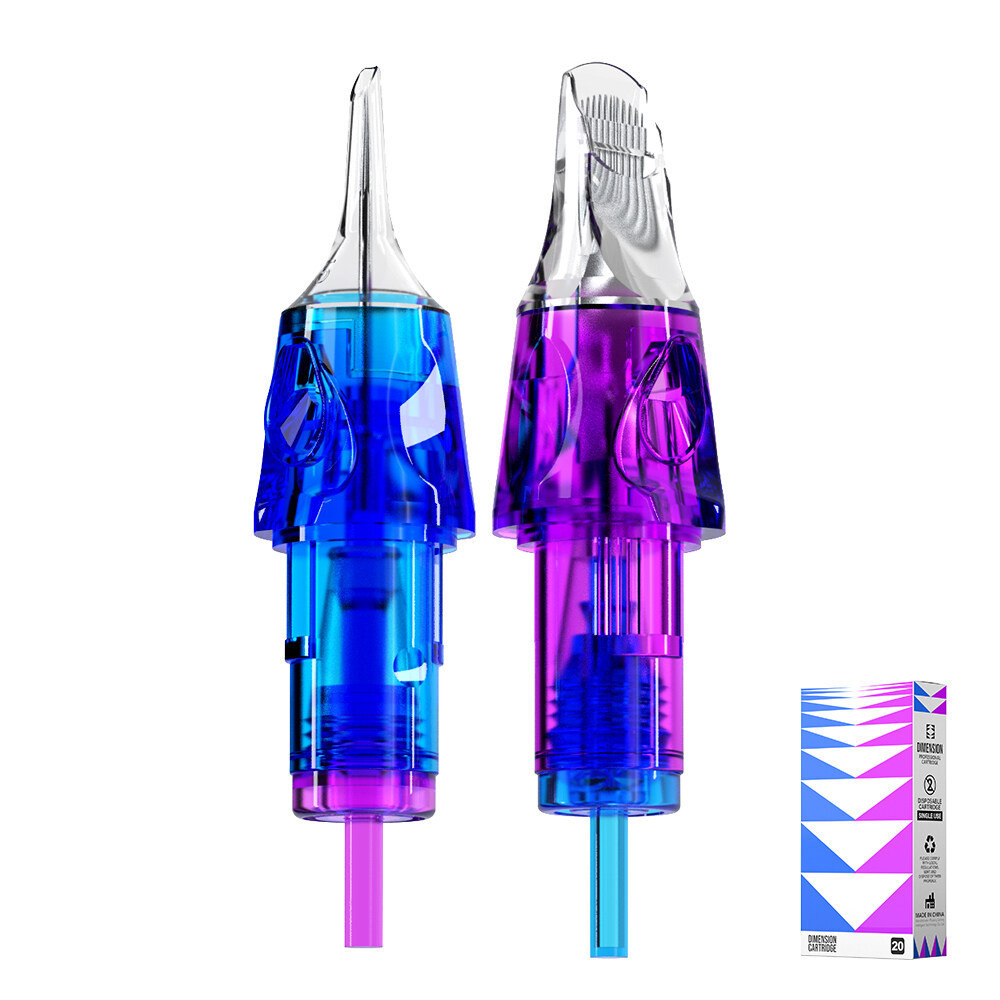 ซีเอ็นซี 20ชิ้น #10(0.030MM) #12(0.35 มม.) Professional Premium เข็มสักอุปกรณ์ Soft Rebound เมมเบรนมาตรฐานทิ้งตลับหมึก RL/RS/M1/RM