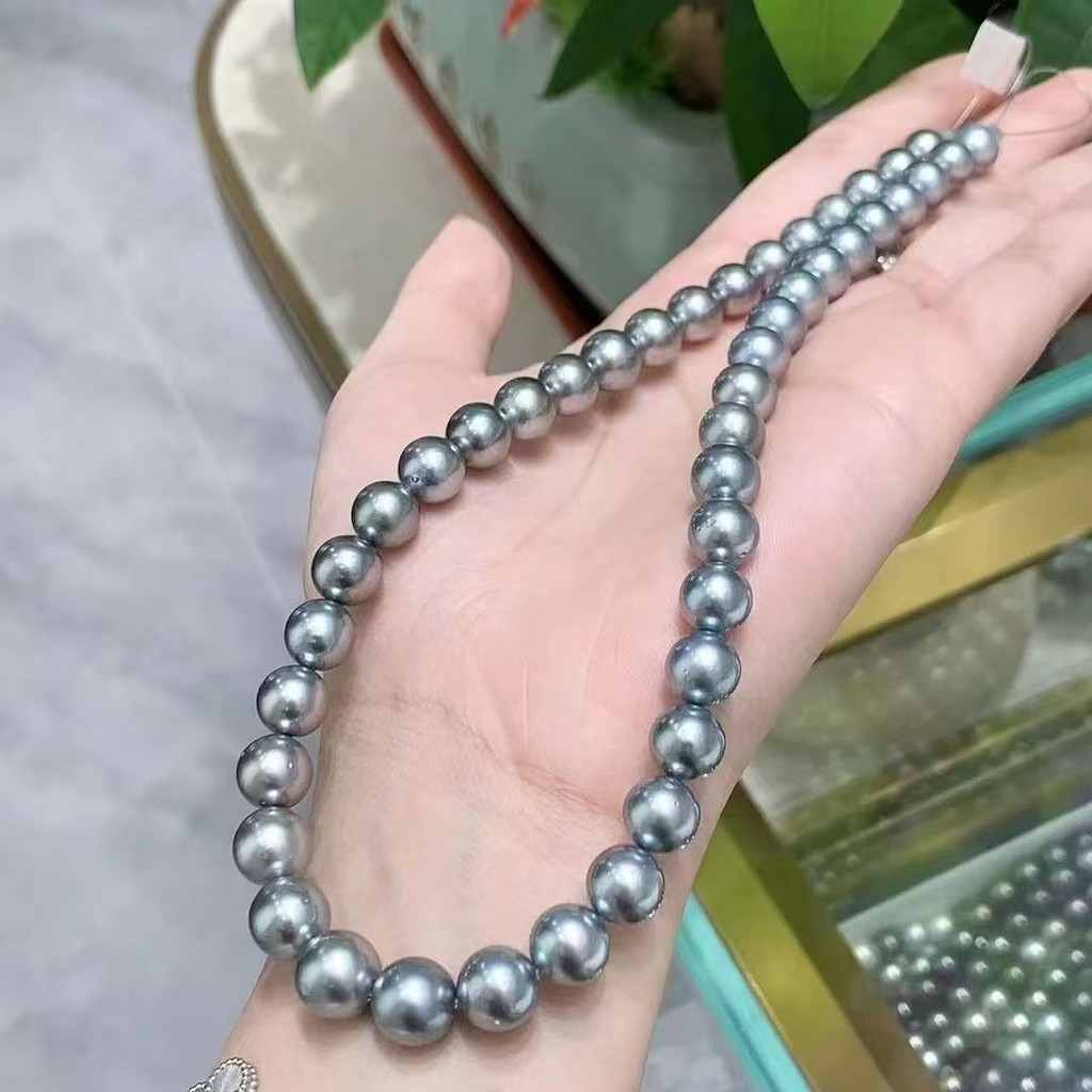 Tahiti Grey Pearl Straw ไข่มุกน้ําทะเลธรรมชาติ Tahiti Low Price Snap-up