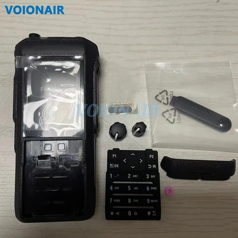 VOIONAIR เปลี่ยนฝาครอบชุดพร้อมปุ่มกดสําหรับ Motorola R7 Walkie Talkies วิทยุ