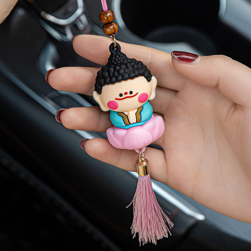 云冈石窟佛小伴莲花小佛周边文创纪念品钥匙扣玩偶毛绒挂公仔萌Yungang Grottoes Buddha Companion Lotus Flower Buddha Surrounding Cultu