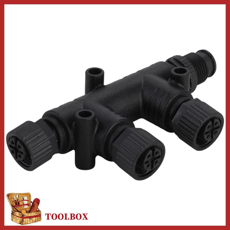 TOOLBOX Universal Multi Port Connector T Connector สําหรับ NMEA 2000 เครือข่าย 4 พอร์ต 5Pin T-Connec