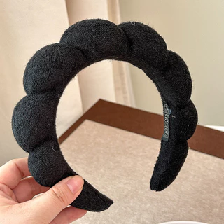 รุ่นใหม่ แฟชั่นเกาหลีฟองน้ําสูงนุ่ม Cloud Mass Headwear Hairbands เครื่องประดับผม（จัดส่งในประเทศไทย）G3562