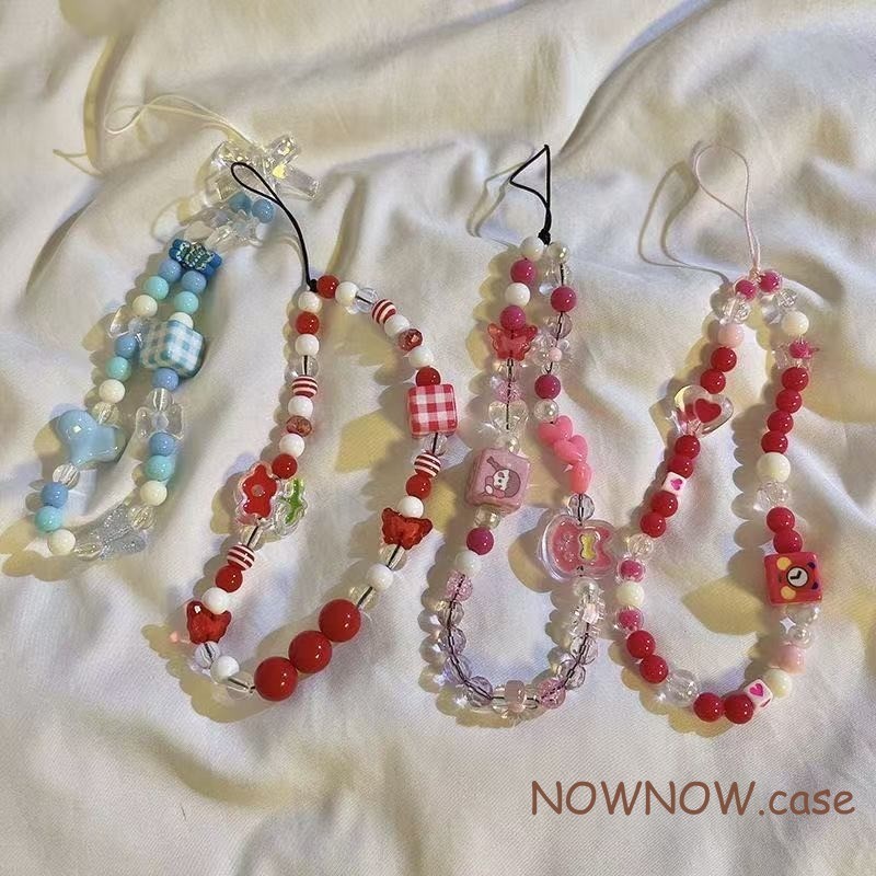เหมาะสําหรับเคสโทรศัพท์ทั้งหมด ห่วงโซ่โทรศัพท์ที่สวยงามสุด ข้อมือหัวเข็มขัดคู่ ห่วงโซ่โทรศัพท์มือถือ น่ารัก เคที แมวโบว์สีชมพูสาวพวงกุญแจตกแ