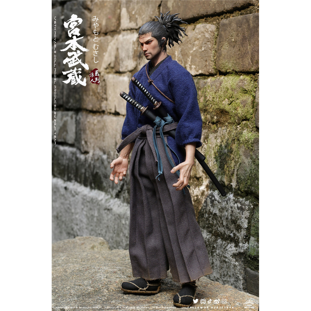 [Collection Boutique] พร้อมสต็อก ZGJKTOYS 1/6 L-001 Ronin Series Miyamoto Musashi Action Figure