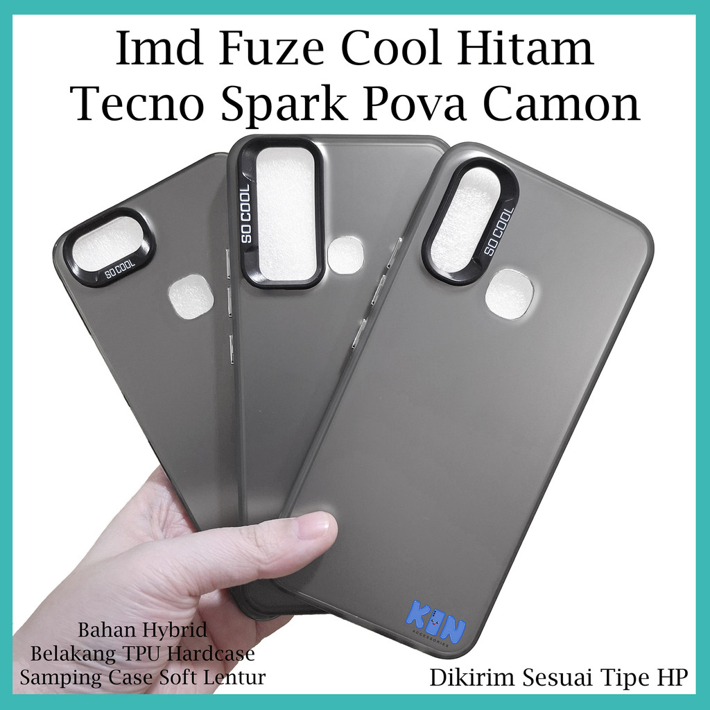 Fuze IMD สีดําสีดํา Tecno Spark 10c 20 20c 30 30c PRO Pova 6 Camon 40 NFC 4G 5G Go 2023 Techno สี Hy