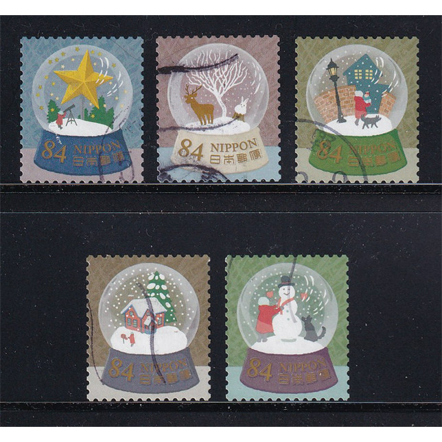 ชุดแสตมป์ไปรษณีย์ญี่ปุ่น 5 ชิ้น - ยินดีต้อนรับ ฤดูหนาว | ญี่ปุ่น - Winter Greetings 84yen 2022 G321 
