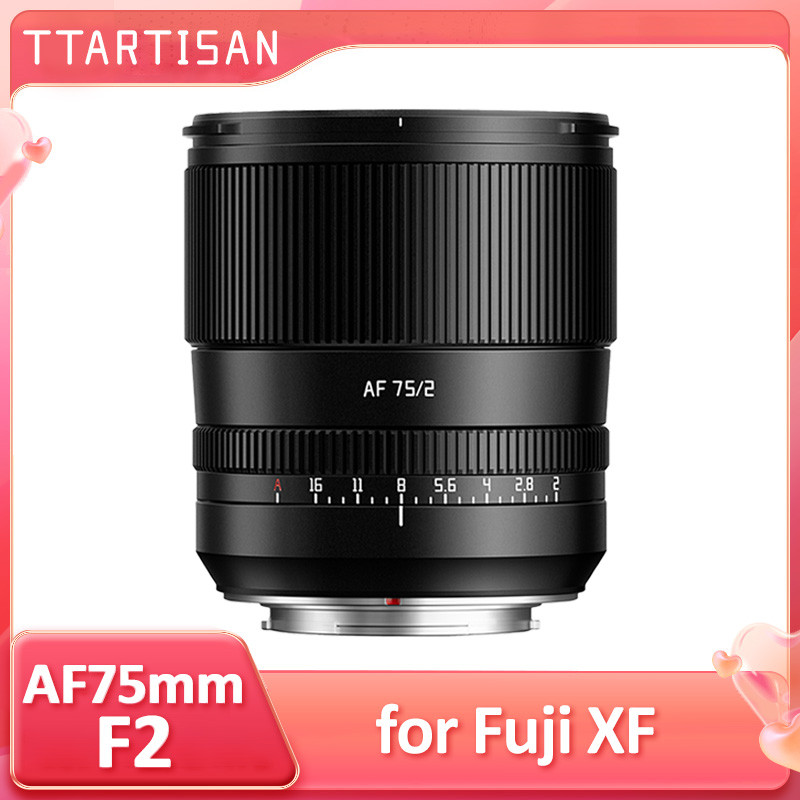 TTArtisan AF 75mm F2 กรอบเลนส์โฟกัสอัตโนมัติภาพความยาวโฟกัสคงที่สําหรับ Fujifilnm XF XM5 XT50 XT10 X