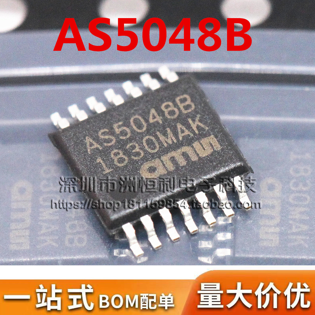 [Direct Shot] ต้นฉบับใหม่เอี่ยม AS5048B-HTSP AS5048B TSSOP-14 ตัวเข้ารหัสแบบหมุนได้ IC