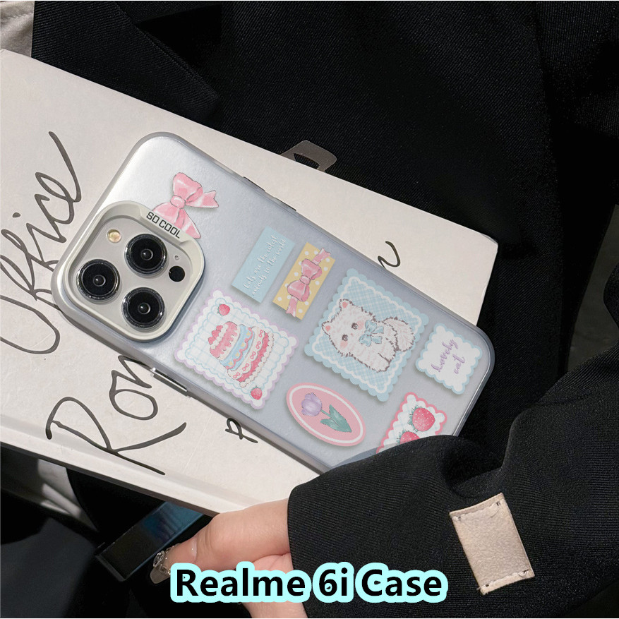 นวัตกรรมFor Realme 6i Case Silicon Mobile Phone Case Cover Casing Dirt Resistance Cute Cartoon