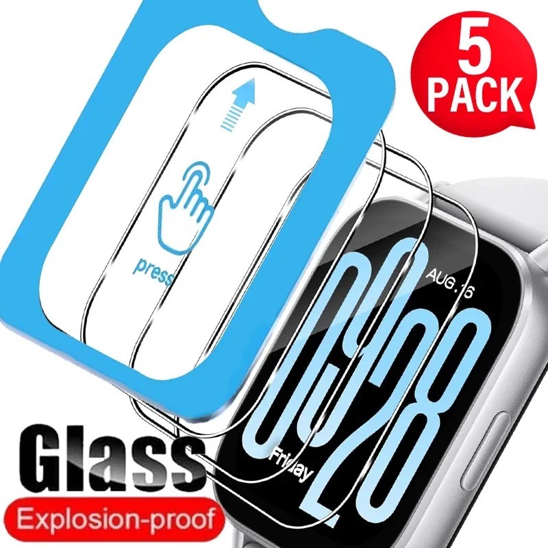 สําหรับ Xiaomi Redmi Watch 5 Active 5 Lite กระจกนิรภัยป้องกันหน้าจอติดตั้งง่ายสําหรับ Redmi Watch 5A