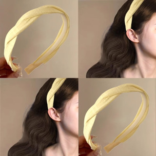 เกาหลี Simple Fried Dough Twists Hair Hoop