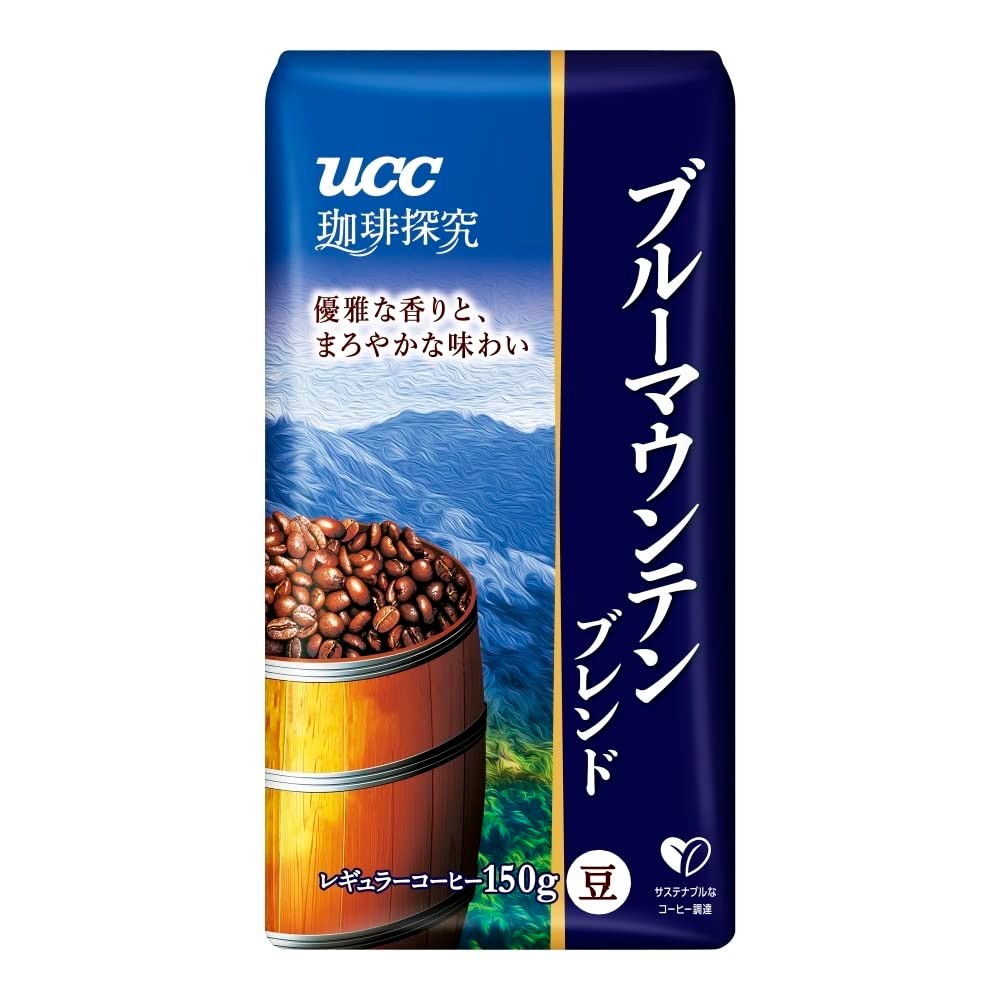 UCC Coffee Exploration Roasted Beans Blue Mountain Blend 150g Regular Coffee (Beans)