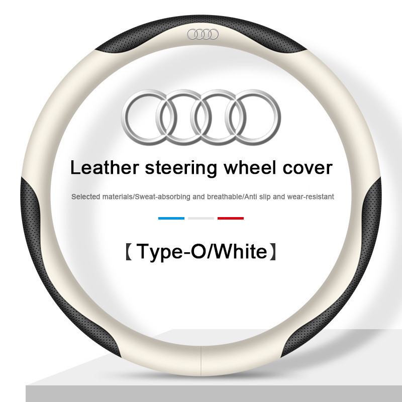 รถUltra-ThinหนังพวงมาลัยAnti Slipและการดูดซึมเหงื่อเหมาะสําหรับAudi Q3 A3 8l A1 Q5 TT mk2 A5 A4 B7 B
