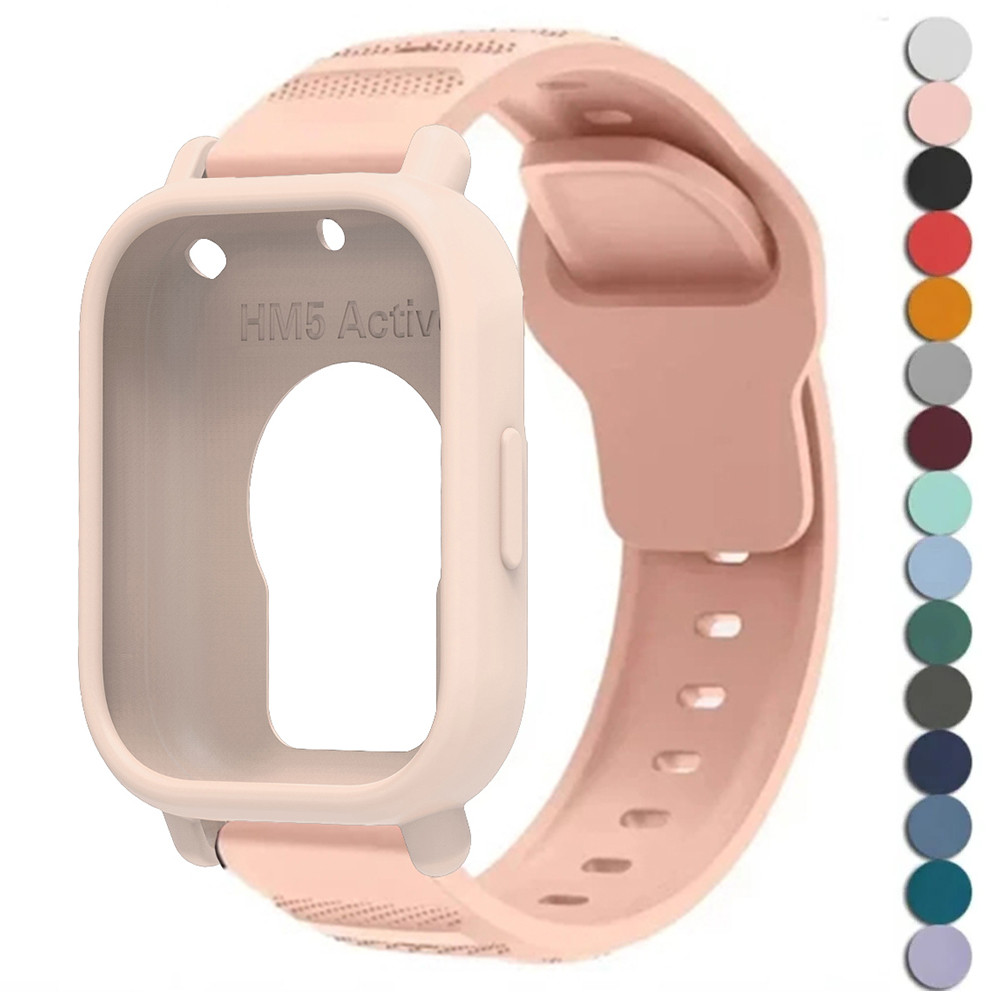 Case + Band สําหรับ Redmi Watch 5 Active /5 Lite สายซิลิโคนพร้อมฝาครอบ Accessorie