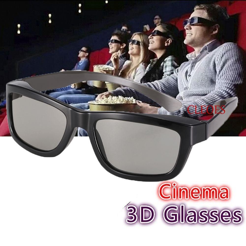 CLEOES แว่นตาพลาสติก 3D สำหรับโฮมเธียเตอร์และภาพยนตร์ 3 มิติ