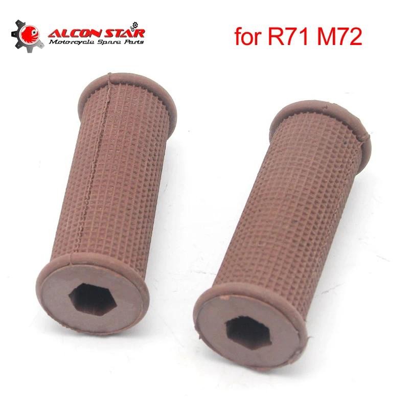 Alconstar- สีน้ําตาลรถจักรยานยนต์ Retro ยางเหยียบพักเท้า CJ-K750 สําหรับ BMW R12 R51 R71 R72 มอเตอร์