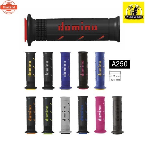 Domino Racing A250 XM2 GRIP ปลอกแฮนด์ปลายเปิด -genuineจากอิตาลี